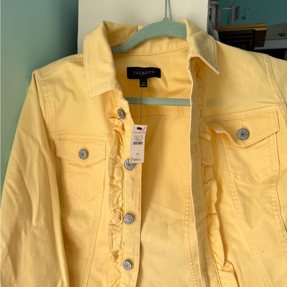 Talbots Sunny Yellow Jacket - Picture 2 of 3